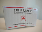 Plaque d'assurance automobile